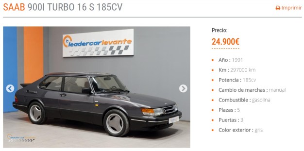 SAAB 900I TURBO 16 S 185CV